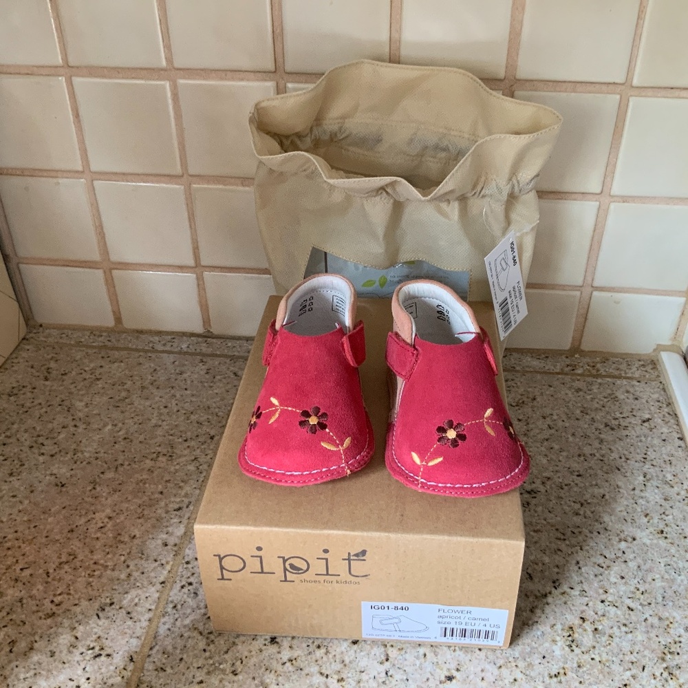 PIPIT FLOWER Apricot Camel Baby Shoes Various Sizes